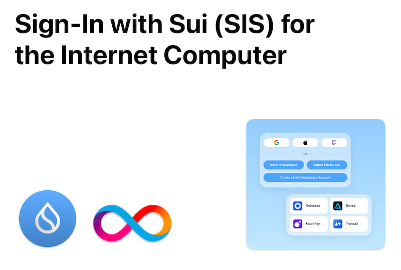 Sign in with Sui for the Internet Computer