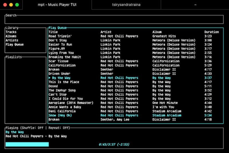 Work  Music player