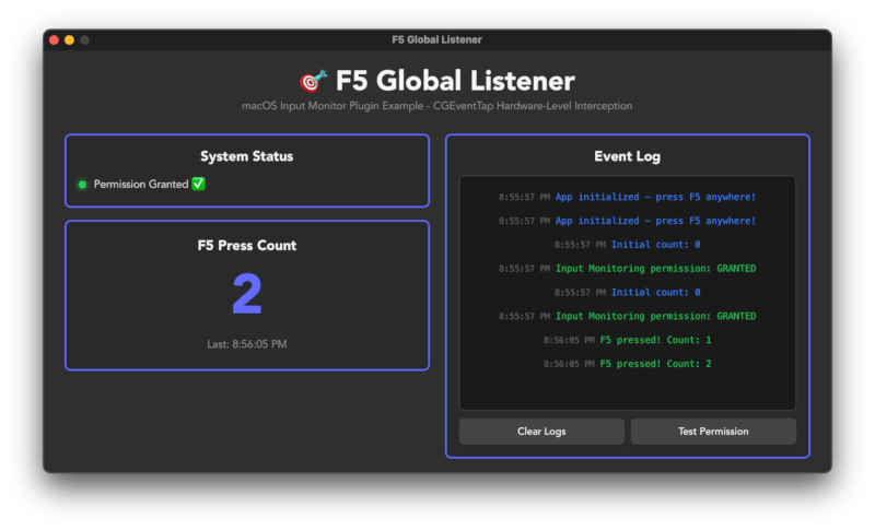 tauri-plugin-macos-input-monitor — system library interface for Rust ...