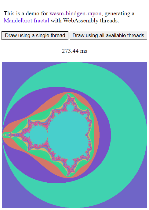 Drawn using a single thread: 273ms