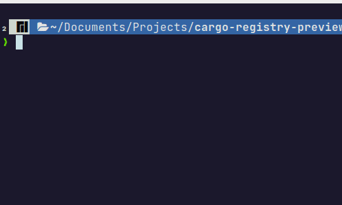 An animated image showing the output of cargo-markdown when run from a terminal