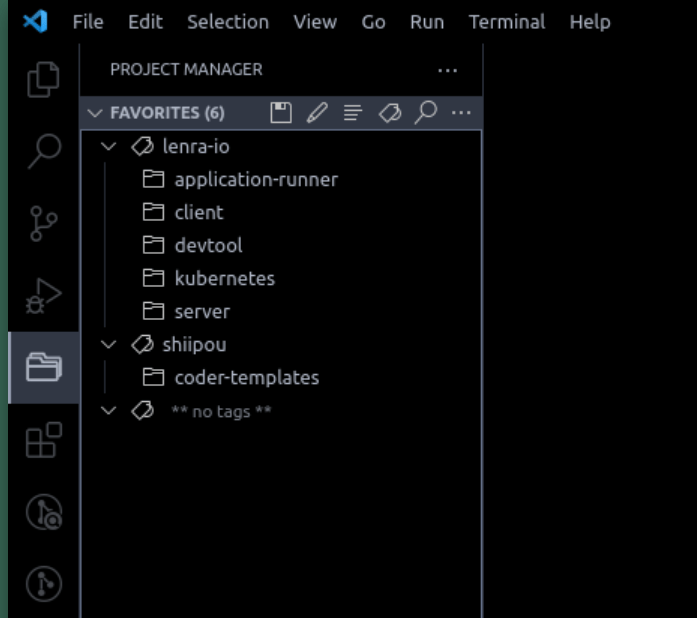 VSCode Project organization example