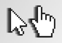 Graphic shows two cursors moving with pixel-art motion blur