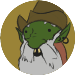 Goblin prospector icon, which is a goblin dressed as an old timey prospector