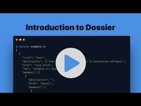 Introduction to Dossier video