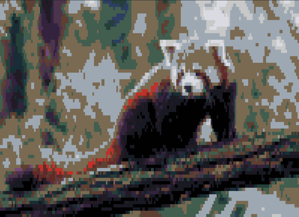 Example Image: Redpanda Quarterblock Horrorbluedark
