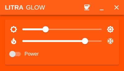 Logitech Litra Glow UI