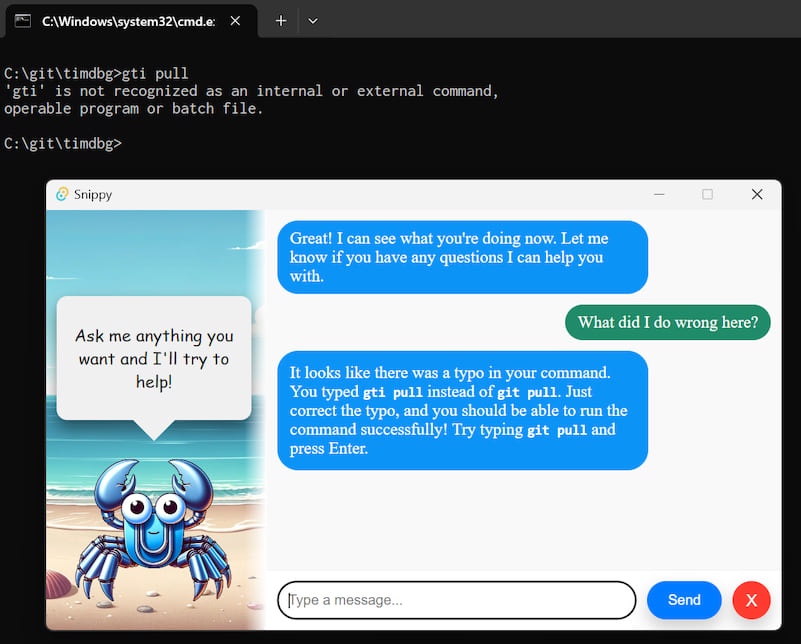 Snippy, an AI assistant