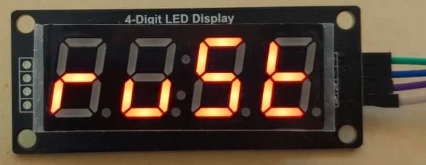 "ruSt" on a 4-digit display