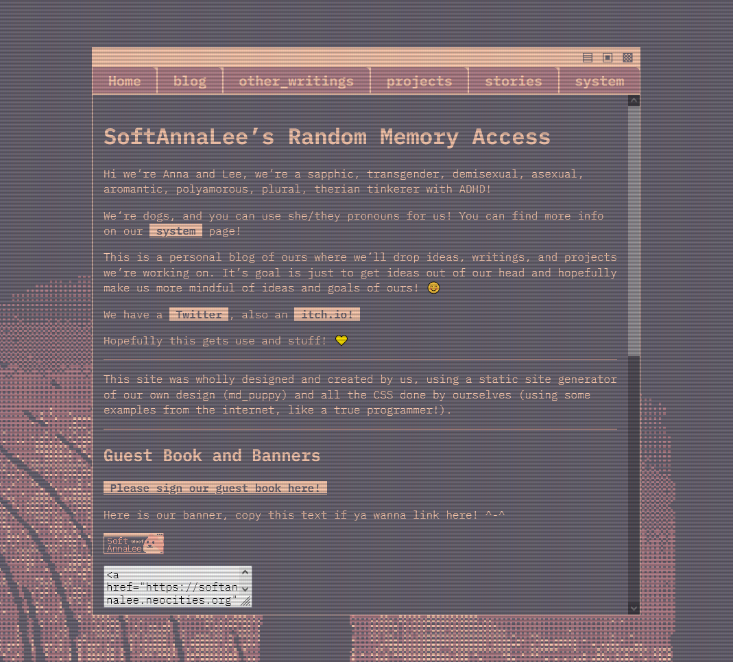 a screenshot of a site generated