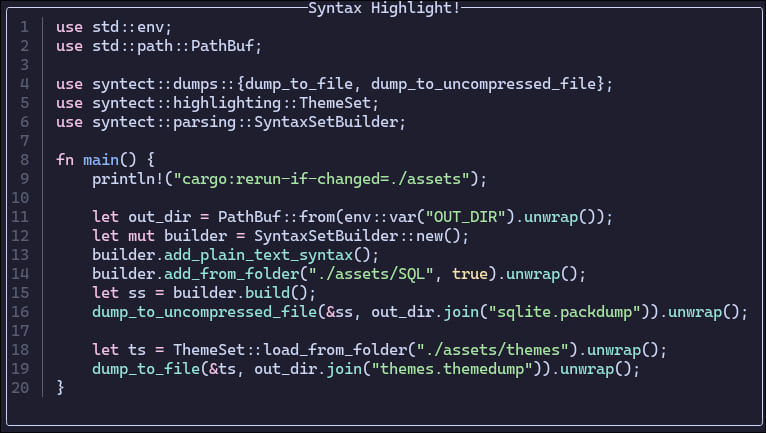 tui-syntax-highlight — CLI for Rust // Lib.rs