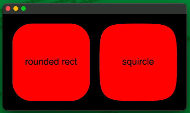 rounded rect vs squircle