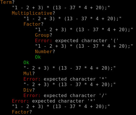 More colors and indentation