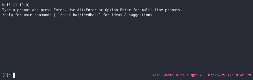 Using the shell tool