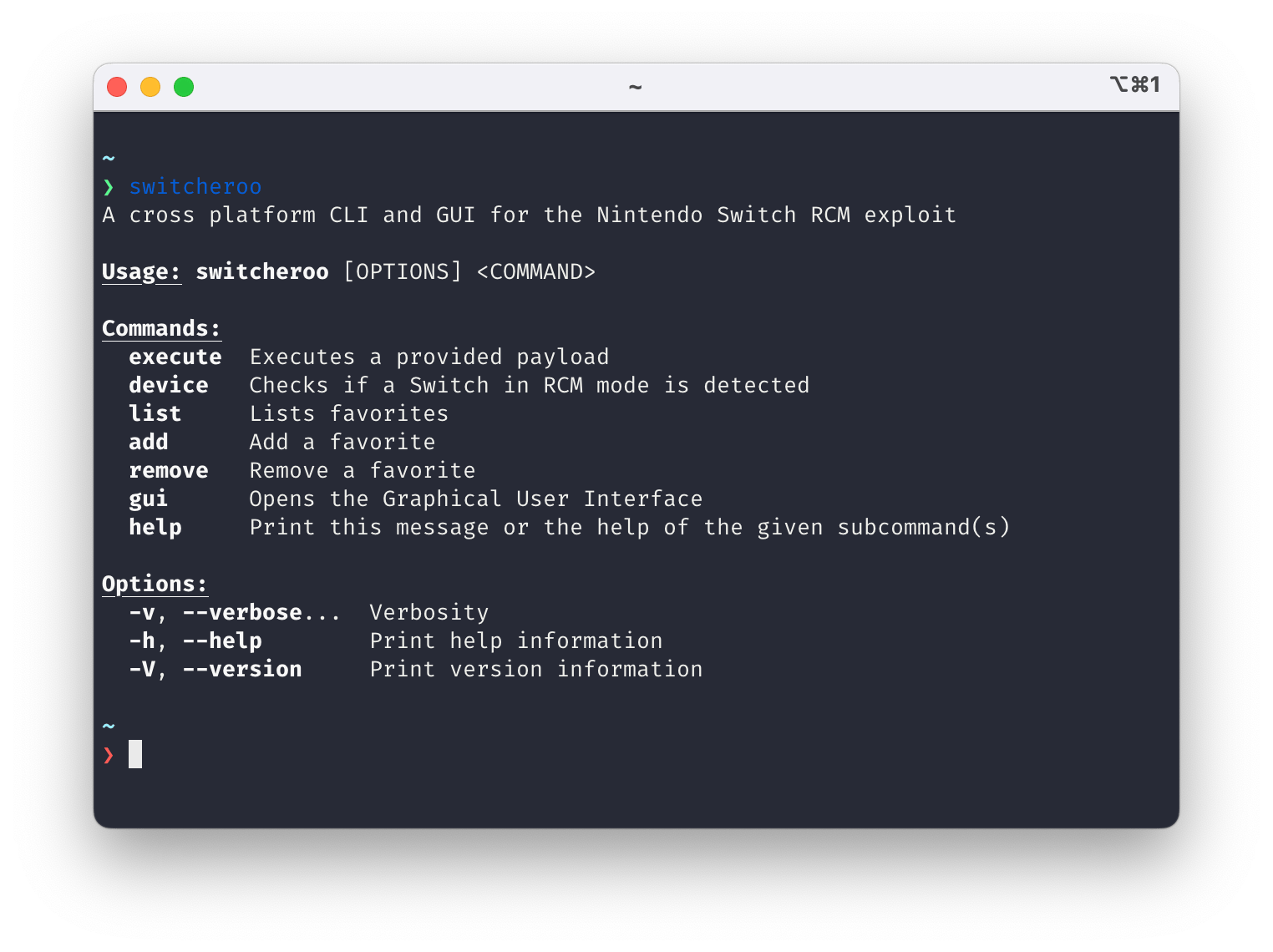 Command Line Interface Example