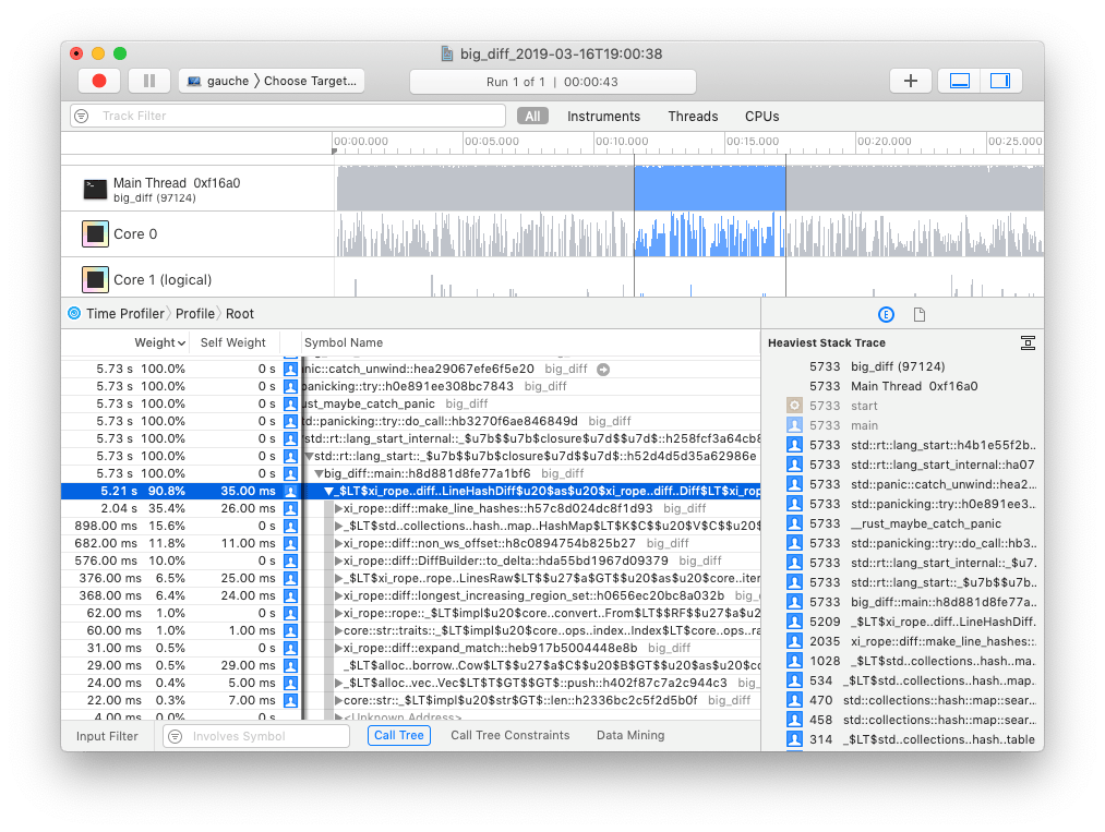 Instruments Time Profiler