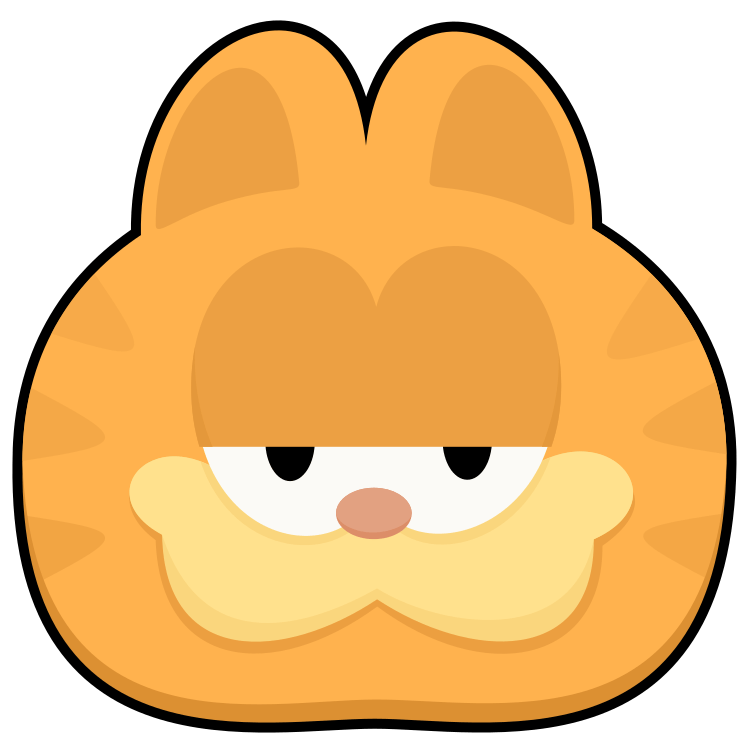 Icon: Stylized Garfield Face