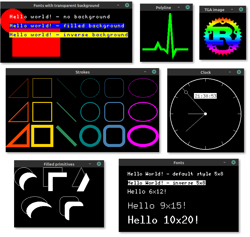 A screenshot of embedded-graphics running in its simulator.