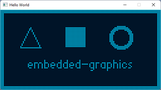 Embedded-graphics example with our U8g2 font