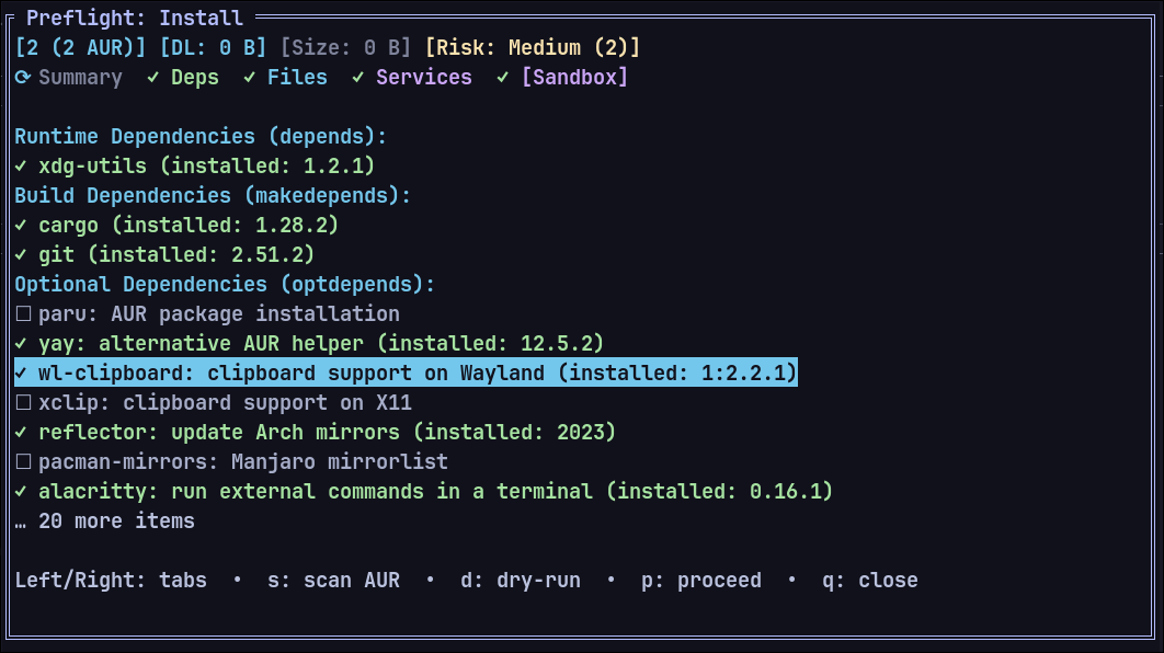 Preflight sandbox (v0.5.0)
