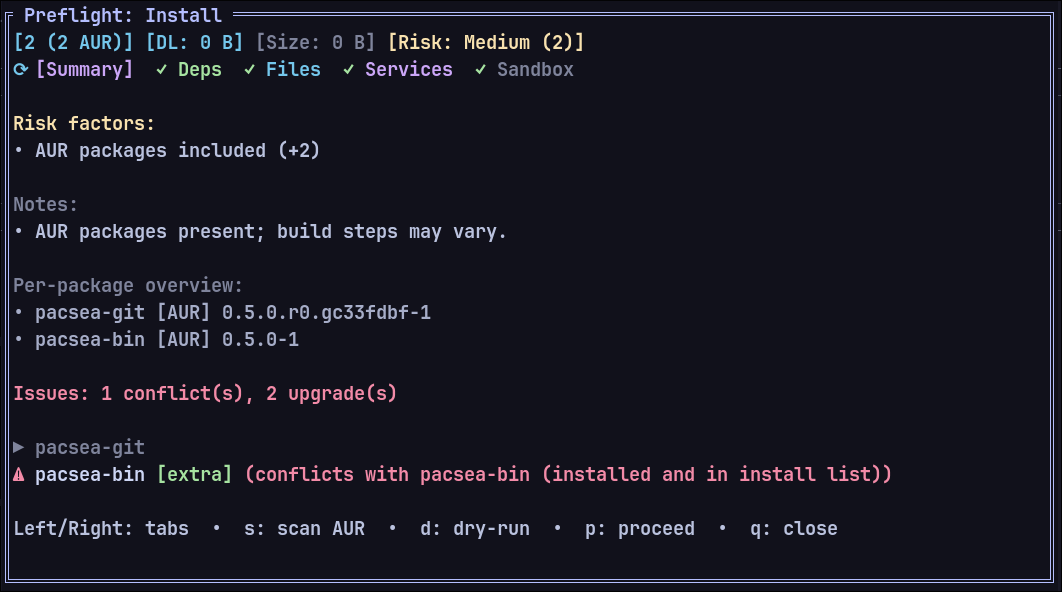 Preflight summary (v0.5.0)