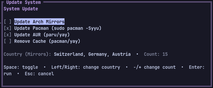 System update dialog (v0.4.1)
