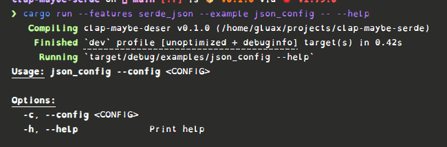 Json Config Help Example