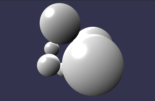 simple example program showing multiple spheres