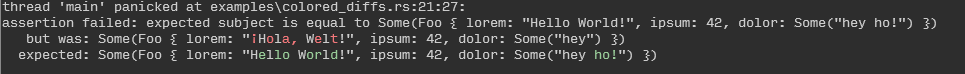 colored diffs in terminal