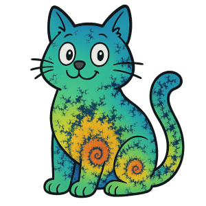a Mandelbrot cat