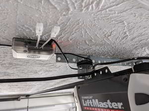 Pi inside closed case mounted on garage ceiling