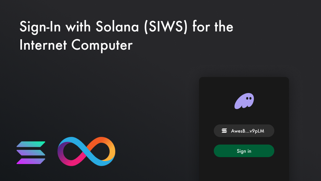 Sign in with Solana for the Internet Computer