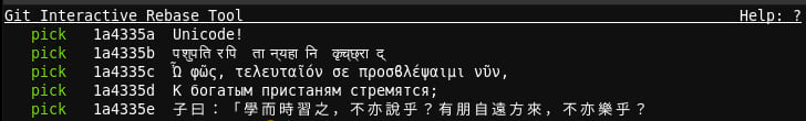 Unicode support