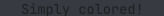 Black text color in terminal