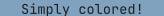 Blue text color in terminal