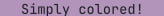 Magenta text color in terminal