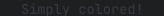 Black text color in terminal