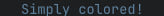 Dim blue text color in terminal