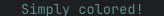 Dim cyan text color in terminal