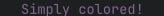 Dim magenta text color in terminal
