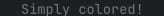 Dim white text color in terminal