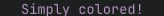 Magenta text color in terminal