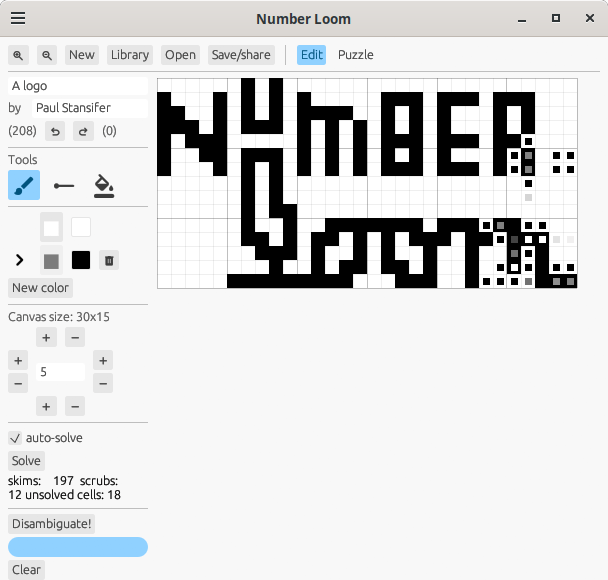 Screenshot of a GUI editor