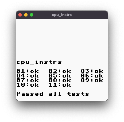 CPU instructions test