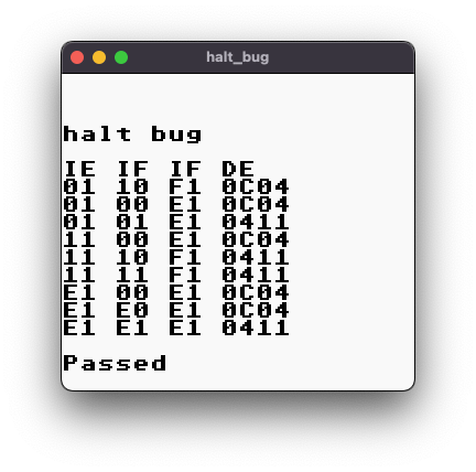 Halt Bug test