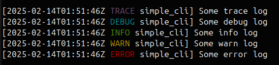 Example log file