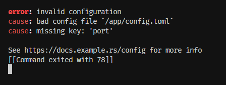 report::err_full output