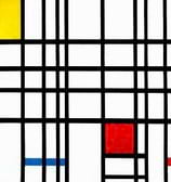 Composition with Red, Yellow and Blue. 1921, Piet Mondrian.
