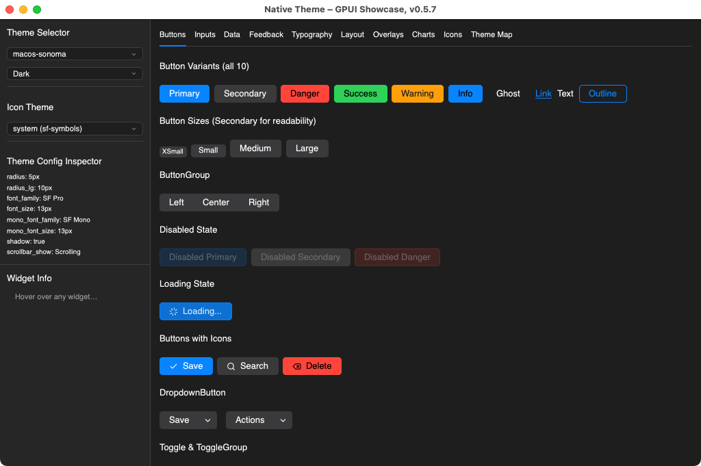native-theme-gpui — Rust GUI library // Lib.rs