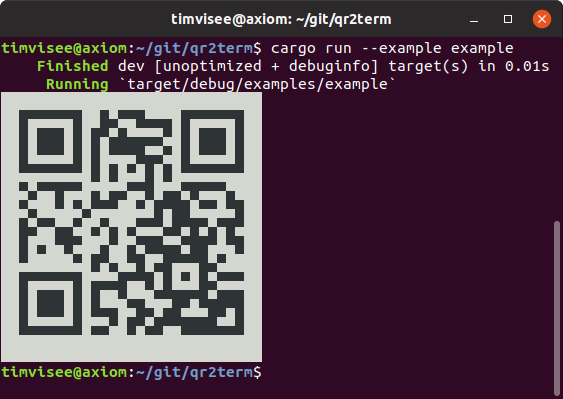 qr2term example screenshot